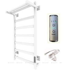 Полотенцесушитель электрический Тругор ПЭК сп 20 кв П 80х50 с полкой белый 00298726