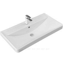 Комплект 1 Раковина керамическая накладная Aquanet Ирис 905x465x205 мм 00323883