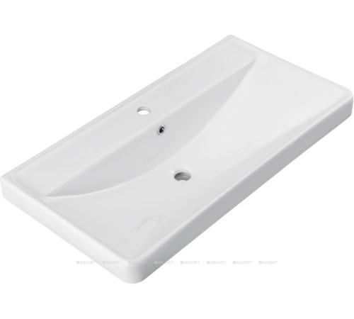 Комплект 1 Раковина керамическая накладная Aquanet Ирис 905x465x205 мм 00323883