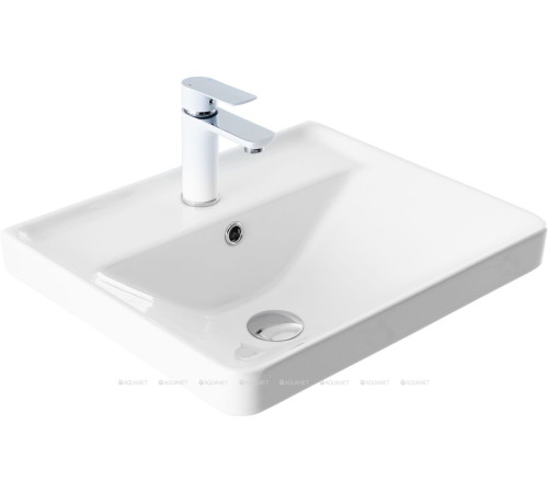 Раковина керамическая накладная Logan Ирис-Т 508х420х190 мм 00346263