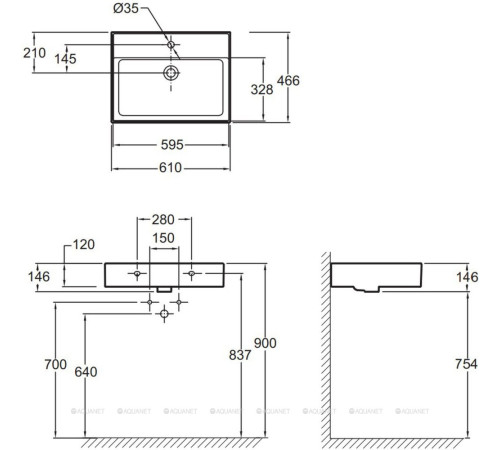 Раковина Jacob Delafon Vivienne 60 см белый EXBH112-00