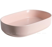 Раковина накладная Allen Brau Fantasy Oval 550х360 мм розовый 4.11022.SM