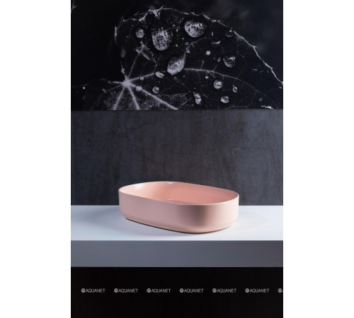 Раковина накладная Allen Brau Fantasy Oval 550х360 мм розовый 4.11022.SM