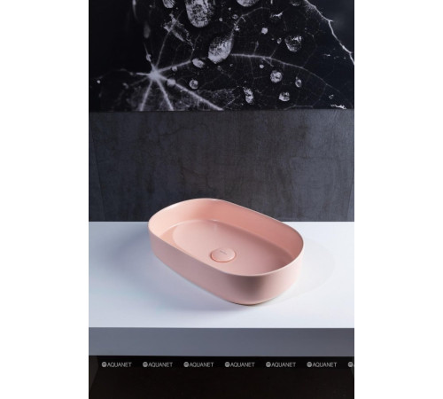 Раковина накладная Allen Brau Fantasy Oval 550х360 мм розовый 4.11022.SM