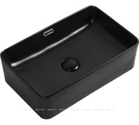 Раковина накладная Aquanet PERFECT-2-MB 480х315х140 мм черный матовый PERFECT-2-MB