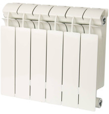 Радиатор биметаллический Global STYLE PLUS 350 6 секций боковое подключение RAL 9010 STP03501006