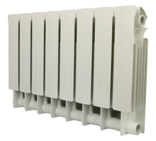 Радиатор биметаллический Global STYLE PLUS 350 8 секций боковое подключение белый RAL 9010 STP03501008