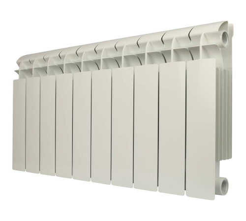 Радиатор биметаллический Global STYLE PLUS 350 10 секций боковое подключение RAL 9010 STP03501010