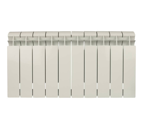 Радиатор биметаллический Global STYLE PLUS 350 10 секций боковое подключение RAL 9010 STP03501010