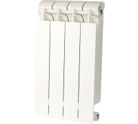 Радиатор биметаллический Global STYLE PLUS 500 4 секции боковое подключение белый RAL 9010 STP05001004