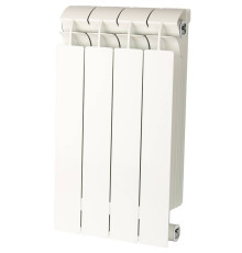 Радиатор биметаллический Global STYLE PLUS 500 4 секции боковое подключение белый RAL 9010 STP05001004