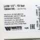 Предохранительный клапан для систем водоснабжения Watts SVW 1/2 10 бар 10004705