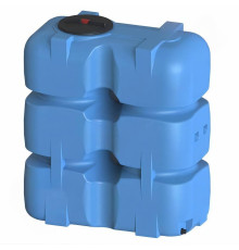 Бак для воды АНИОН Танк 1500 л с фланцем, крышкой с клапанами и сливом Т1500ФК2З