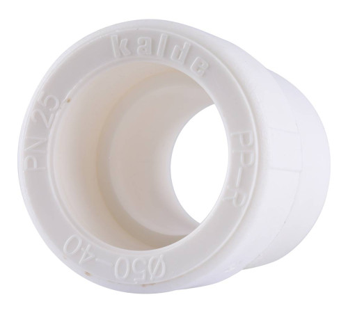 Муфта переходная Kalde 50х40 мм полипропиленовая белая 3212-rdc-504000