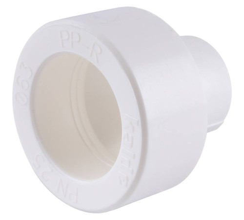 Муфта переходная Kalde 63х25 мм полипропиленовая белая 3212-rdc-632500