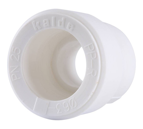 Муфта переходная Kalde 63х32 мм полипропиленовая белая 3212-rdc-633200