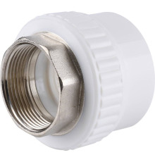 Муфта комбинированная Kalde 50x1 1/2 ВР под шестигранник полипропиленовая 3222-nfo-501b06