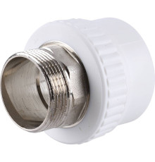 Муфта комбинированная Kalde 50x1 1/2 НР под шестигранник полипропиленовая 3222-nmo-501b06