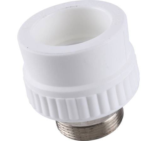 Муфта комбинированная Kalde 50x1 1/2 НР под шестигранник полипропиленовая 3222-nmo-501b06