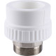 Муфта комбинированная Kalde 50x1 1/2 НР под шестигранник полипропиленовая 3222-nmo-501b06