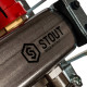 Коллектор из нержавеющей стали с расходомерами STOUT 6 выходов SMS 0917 000006