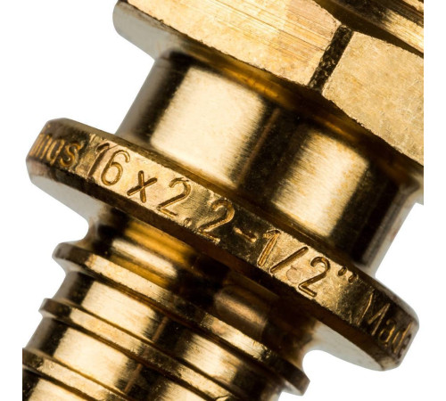 Переходник аксиальный STOUT с наружной резьбой 16x1/2 SFA-0001-001612