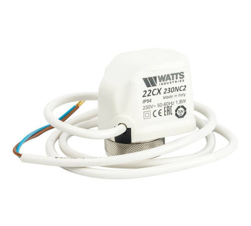Сервопривод электротермический Watts 22CX нормально закрытый 230 В 10029671