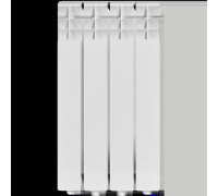 Радиатор алюминиевый ROMMER Optima 500 4 секции боковое подключение RAL 9016 RAL-0210-050004