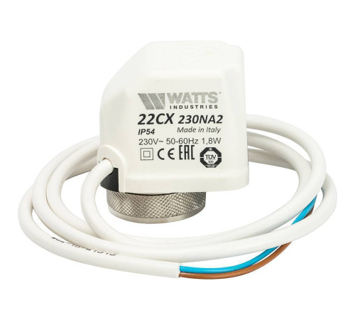 Сервопривод электротермический Watts 22CX230NA2 нормально открытый 230 В 10029674
