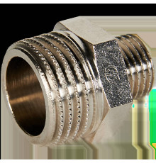 Ниппель переходной STOUT никелированный 1/2x1/4 НР-НР SFT-0004-001214