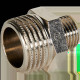 Ниппель переходной STOUT никелированный 1/2x1/4 НР-НР SFT-0004-001214