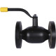 Кран шаровой стальной BROEN Ballomax фланцевый DN 40 PN 40 полный проход с рукояткой 585464