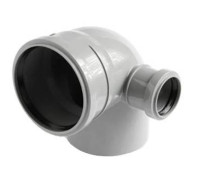 Отвод Sinikon ПП 110/50 мм 87° с правым патрубком 554003.R