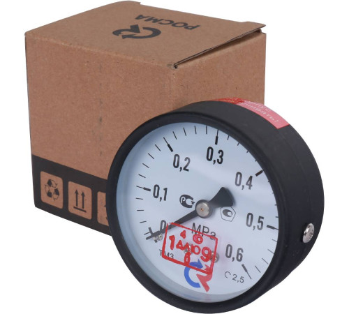 Манометр общетехнический РОСМА ТМ-310Т.00 0-0.6 МПа G1/4 осевой 63 мм 00000008921