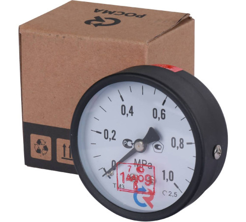 Манометр общетехнический РОСМА ТМ-310Т.00 0-1 МПа G1/4 осевой 63 мм 00000008922