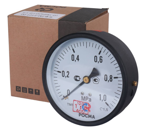 Манометр осевой РОСМА ТМ-510Т.00 100 мм 1 МПа G1/2 00000000908