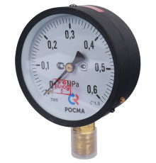 Манометр стандартный Росма ТМ-510Р 100 мм 0.6 МПа G1/2 150 °C 00000006832