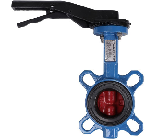 Затвор дисковый поворотный Tecofi VPI4448 DN 50 PN 16 межфланцевый с ручкой VPI4448-02EP0050