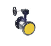 Кран шаровой стальной BROEN Ballomax фланцевый DN 200 PN 16 с редуктором 584787