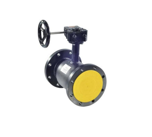 Кран шаровой стальной BROEN Ballomax фланцевый DN 200 PN 16 с редуктором 584787