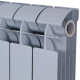 Радиатор биметаллический Global STYLE PLUS 500 10 секций боковое подключение серый матовый металлик 155271