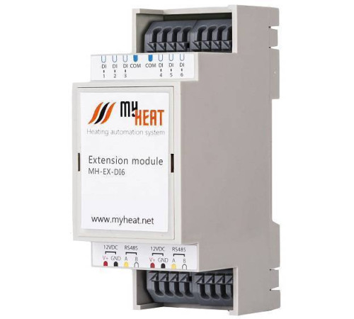 Блок расширения дискретный MyHeat DI6 6298