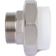 Муфта разъемная Политэк PP-R with наружной резьбой 63 мм x 2 белая 7000263002