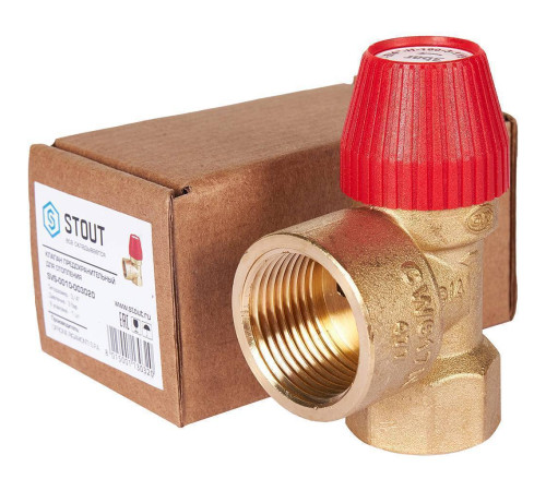 Клапан предохранительный для отопления STOUT 3/4x1 3 бар SVS-0010-003020
