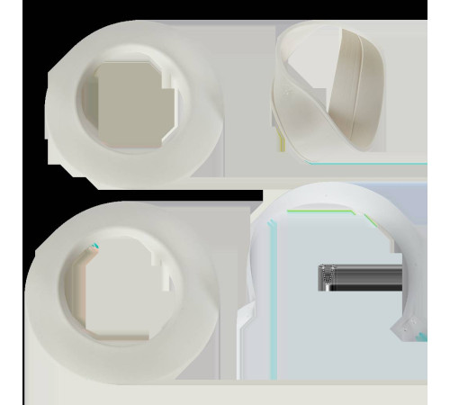 Комплект дымохода ROMMER Антилед 60/100 1000 мм для Baxi и Viessmann RCA-6010-211000