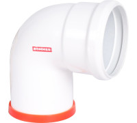 Отвод коаксиальный ROMMER 80 мм 90° M/F RCA-0080-000090