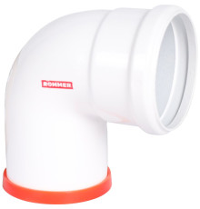 Отвод коаксиальный ROMMER 80 мм 90° M/F RCA-0080-000090
