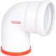 Отвод коаксиальный ROMMER 80 мм 90° M/F RCA-0080-000090