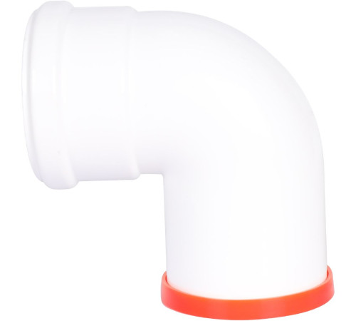 Отвод коаксиальный ROMMER 80 мм 90° M/F RCA-0080-000090