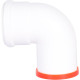 Отвод коаксиальный ROMMER 80 мм 90° M/F RCA-0080-000090